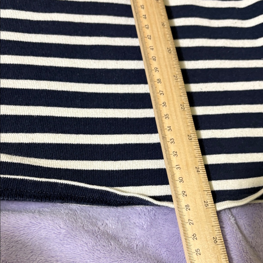 Saint James Navy and White Striped Long Sleeve Tee - Picture 7 of 10